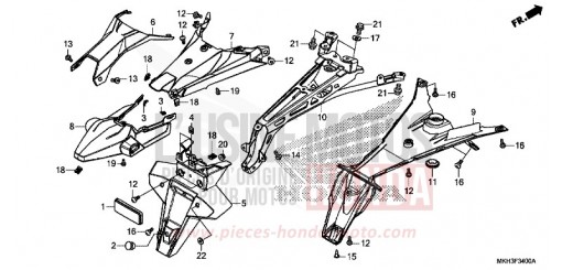 KOTFLUEGEL, HINTEN ADV750H de 2017